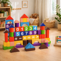 108-Piece Premium Solid Wood Learning Blocks